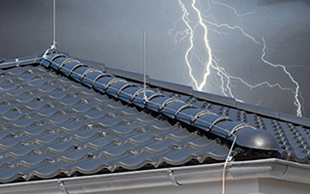 Äußerer Blitzschutz bei Elektro Holger Pühl in Kemnath